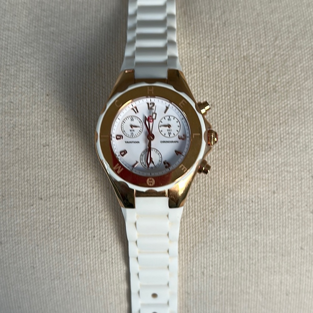 MICHELE JELLYBEAN TWO TONE 38MM WATCH